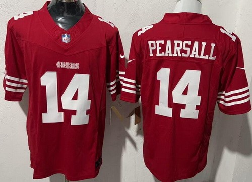 San Francisco 49ers #14 Ricky Pearsall Limited Red FUSE Vapor Jersey