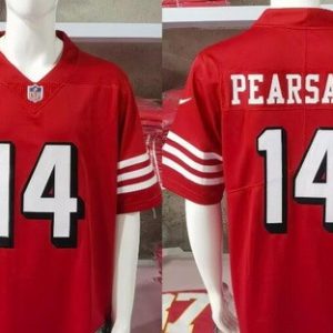 San Francisco 49ers #14 Ricky Pearsall Limited Red Throwback Vapor Jersey