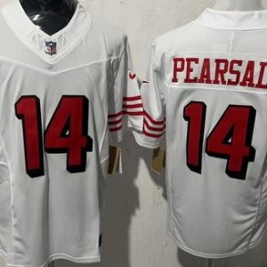 San Francisco 49ers #14 Ricky Pearsall Limited White Throwback FUSE Vapor Jersey