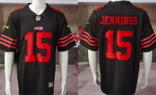 San Francisco 49ers #15 Jauan Jennings Limited Black Vapor Jersey