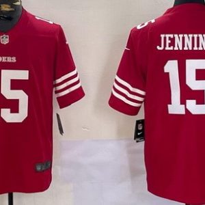 San Francisco 49ers #15 Jauan Jennings Limited Red Vapor Jersey