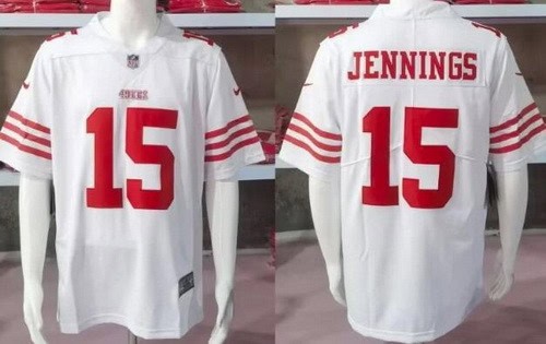 San Francisco 49ers #15 Jauan Jennings Limited White Vapor Jersey