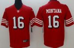 San Francisco 49ers #16 Joe Montana Limited Red Alternate Vapor Jersey