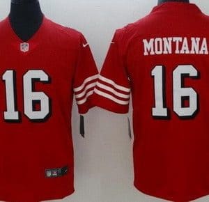 San Francisco 49ers #16 Joe Montana Limited Red Alternate Vapor Jersey