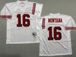 San Francisco 49ers #16 Joe Montana White Alternate 1989 Throwback Jersey