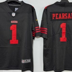 San Francisco 49ers #1 Ricky Pearsall Limited Black Vapor Jersey