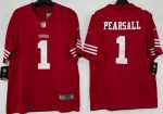 San Francisco 49ers #1 Ricky Pearsall Limited Red Vapor Jersey