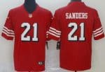 San Francisco 49ers #21 Deion Sanders Limited Red Alternate Vapor Jersey