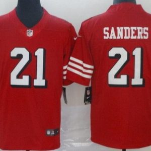 San Francisco 49ers #21 Deion Sanders Limited Red Alternate Vapor Jersey
