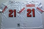 San Francisco 49ers #21 Deion Sanders White 1994 Throwback Jersey