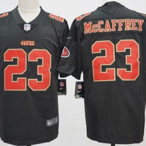 San Francisco 49ers #23 Christian McCaffrey Limited Black Fashion Vapor Jersey
