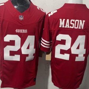 San Francisco 49ers #24 Jordan Mason Limited Red FUSE Vapor Jersey