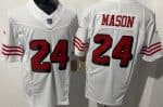 San Francisco 49ers #24 Jordan Mason Limited White Throwback FUSE Jersey