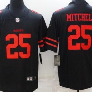 San Francisco 49ers #25 Elijah Mitchell Limited Black Vapor Jersey