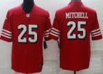 San Francisco 49ers #25 Elijah Mitchell Limited Red Alternate Vapor Jersey