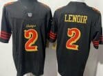 San Francisco 49ers #2 Deommodore Lenoir Limited Black Rivalries FUSE Vapor Jersey