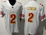 San Francisco 49ers #2 Deommodore Lenoir Limited White Rivalries FUSE Vapor Jersey
