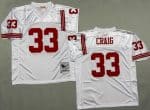 San Francisco 49ers #33 Roger Craig White Throwback Jersey