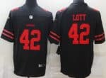 San Francisco 49ers #42 Ronnie Lott Limited Black Vapor Untouchable Jersey