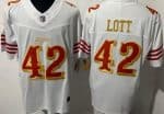 San Francisco 49ers #42 Ronnie Lott Limited White Rivalries FUSE Vapor Jersey