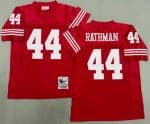 San Francisco 49ers #44 Tom Rathman Red Throwback Jersey