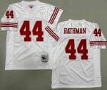 San Francisco 49ers #44 Tom Rathman White Throwback Jersey