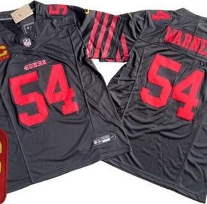 San Francisco 49ers #54 Fred Warner Limited Black C Patch FUSE Vapor Jersey