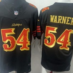 San Francisco 49ers #54 Fred Warner Limited Black Rivalries FUSE Vapor Jersey