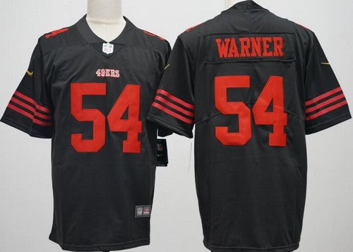 San Francisco 49ers #54 Fred Warner Limited Black Vapor Jersey