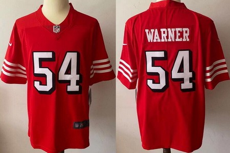 San Francisco 49ers #54 Fred Warner Limited Red Alternate Vapor Jersey