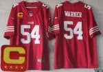 San Francisco 49ers #54 Fred Warner Limited Red C Patch Vapor Jersey