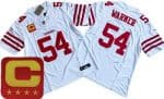 San Francisco 49ers #54 Fred Warner Limited White C Patch FUSE Vapor Jersey