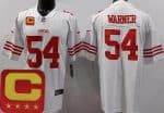 San Francisco 49ers #54 Fred Warner Limited White C Patch Vapor Jersey