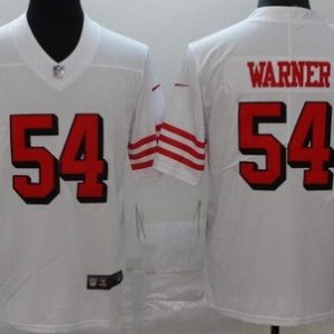 San Francisco 49ers #54 Fred Warner Limited White Rush Color Jersey