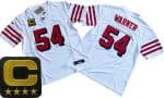 San Francisco 49ers #54 Fred Warner Limited White Throwback C Patch FUSE Vapor Jersey