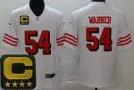 San Francisco 49ers #54 Fred Warner Limited White Throwback C Patch Vapor Jersey