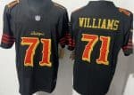 San Francisco 49ers #71 Trent Williams Limited Black Rivalries FUSE Vapor Jersey