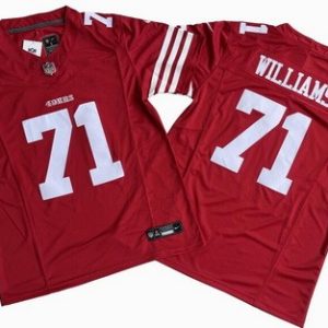 San Francisco 49ers #71 Trent Williams Limited Red FUSE Vapor Jersey
