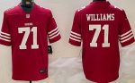 San Francisco 49ers #71 Trent Williams Limited Red Vapor Jersey