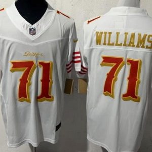 San Francisco 49ers #71 Trent Williams Limited White Rivalries FUSE Vapor Jersey