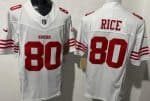 San Francisco 49ers #80 Jerry Rice Limited White FUSE Vapor Jersey