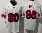 San Francisco 49ers #80 Jerry Rice Limited White Throwback FUSE Jersey