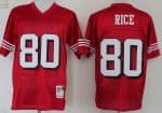 San Francisco 49ers #80 Jerry Rice Red 1994 Throwback Jersey