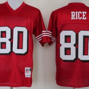 San Francisco 49ers #80 Jerry Rice Red 1994 Throwback Jersey