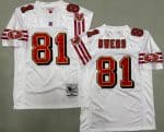 San Francisco 49ers #81 Terrell Owens White 1996 Throwback Jersey