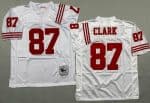 San Francisco 49ers #87 Dwight Clark White Throwback Jersey