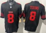 San Francisco 49ers #8 Steve Young Limited Black FUSE Vapor Jersey