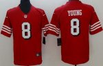 San Francisco 49ers #8 Steve Young Limited Red Alternate Vapor Jersey