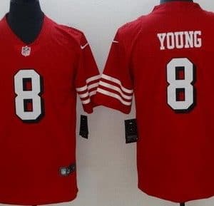 San Francisco 49ers #8 Steve Young Limited Red Alternate Vapor Jersey