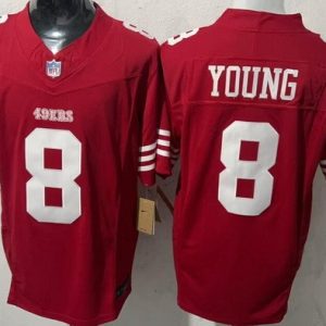 San Francisco 49ers #8 Steve Young Limited Red FUSE Vapor Jersey
